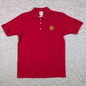 Señor Frogs Polo Shirt Red Puerto Vallarta Mens Large Embroidered Original Store